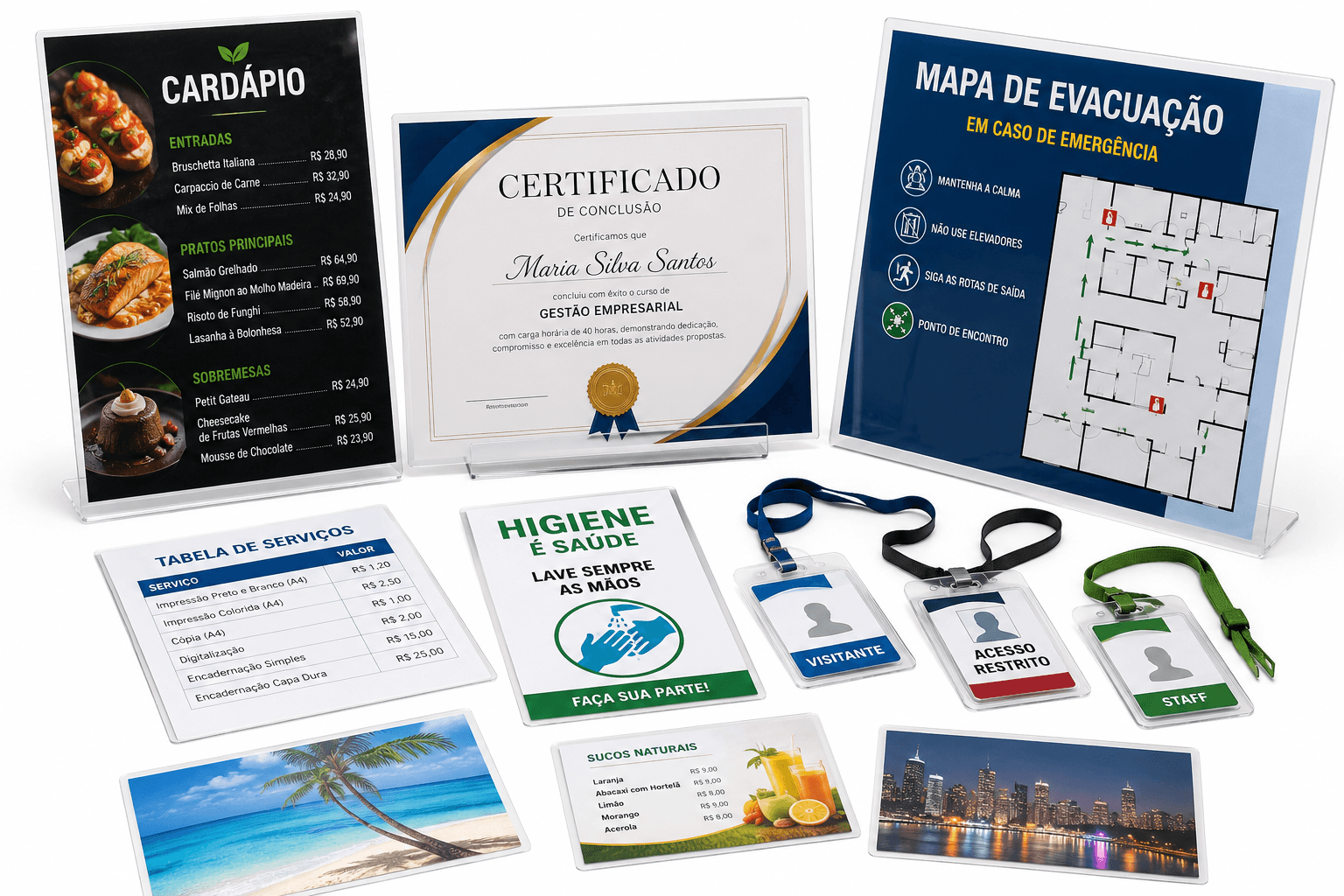 Impressão com Plastificação Polaseal